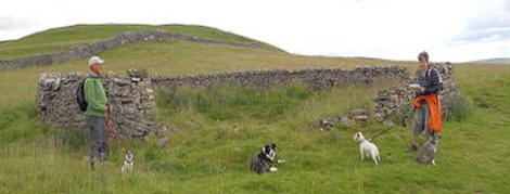 Walking the moors above Kettlewell